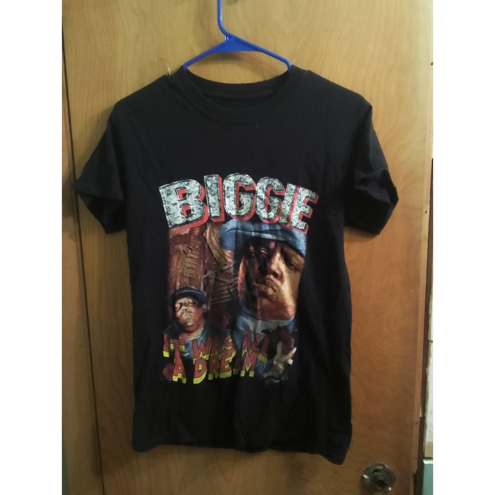 Vintage Notorious Big /Biggie It Was All Just A Dream Black Short Sleeve Small T
